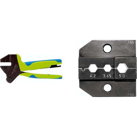 624 155 3 0 K1 Rennsteig Werkzeuge GmbH Crimpzange PEW12 für LWL- Verbinder inkl. Crimpeinsätze - 1 Stück