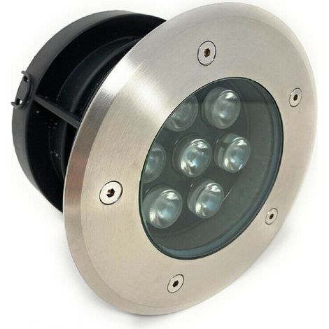 TRADE SHOP - Faretto Incasso 7 W Calpestabile Segnapasso Ip67 Luce 6500k 3000k 4000k Es08-7 - -Bianco Naturale - (1/3)