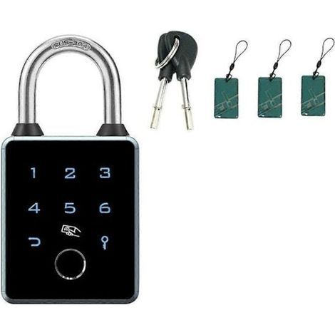 Cadenas intelligent TTLOCK. contrôlé par application. étanche. à mot de passe. carte à puce RFID (1/4)