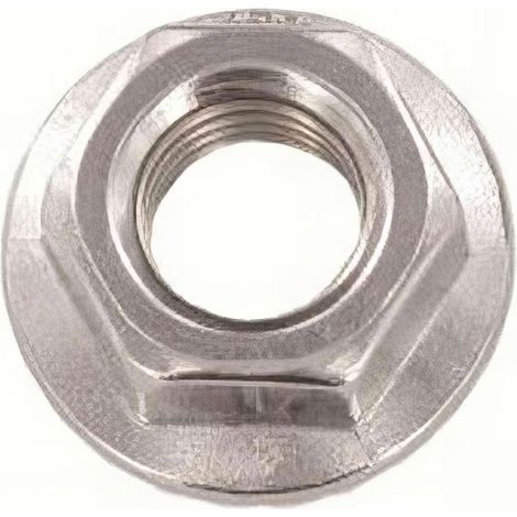 Ecrou à embase crantée M10 mm INOX A2 - Boite de 100 pcs - EMBCR10A2 - Ecrou à embase crantée M10 mm INOX A2 - Boite de 100 pcs - EMBCR10A2