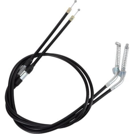 50.4" Brake Cable with Adjuster - Replacement for 50cc, 70cc, 90cc, 110cc, 125cc ATVs, 4-Wheel Quads - Pack of 2 (1/2)