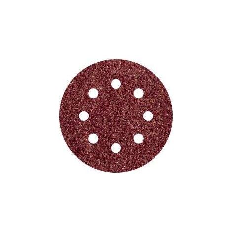 LIJA DISCO ADHERENTE MADERA METAL GR 80 5 UDS Ø 115 8 AGUJEROS - 2271000 (1/3)