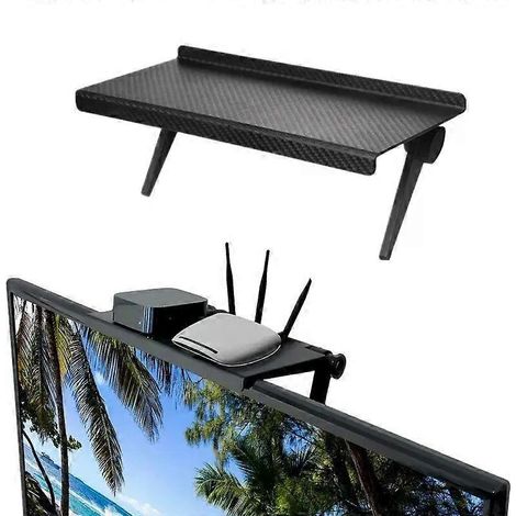 1 Stück Bestseller: Aufbewahrungsgestell für Computer und Fernseher, WLAN-Router, Set-Top-Box, ohne perforierte Halterung, Divine Tool (1/4)