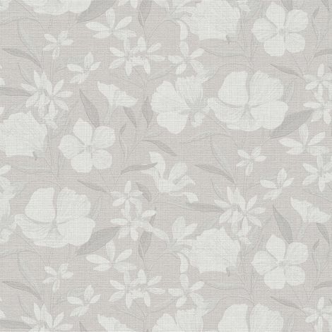 Vliestapete - La Terrasse - Hellgrau Grau Weiß Blumen Floral Erismann - 1051910 (1/5)