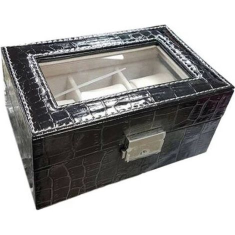 Boîte Avec Présentoir Pour Bracelets De Montres En Cuir 3 Places
