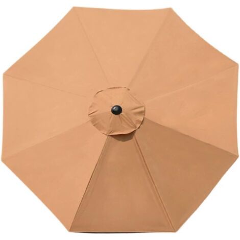 Ineasicer Parasol de rechange avec 8 baleines pour jardin, terrasse, cour, plage, piscine, marché (auvent uniquement), kaki (1/5)