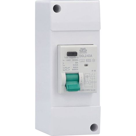 FI-Schutzschalter FI 25A 30mA 2-polig TypA 131x50x80 mm (1/2)