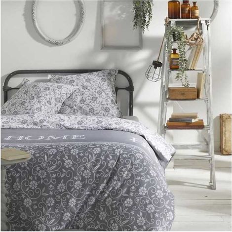 PARURE DE LIT TODAY - HOUSSE DE COUETTE 240X260 + 2 TAIES D OREILLER 63X63 - 100% COTON 57 fils - Capucine