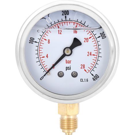 Manomètre à huile radial Y60 1/4BSP pour machines, jauge de pression TSPGG60428 (1/5)