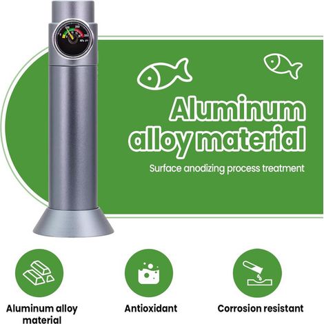 Régulateur de CO2 pour Aquarium avec Compteur de Bulles et Manomètre Système de Diffusion de CO2 pour Plantes Aquatiques (1/5)