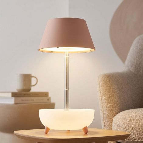 Lampada da tavolo ricaricabile a LED touch dimmer lampada da tavolo regolabile in altezza braccio telescopico lampada da comodino peach touch, USB, 1W 100Lm bianco caldo, DxH 11,8x22,5 cm