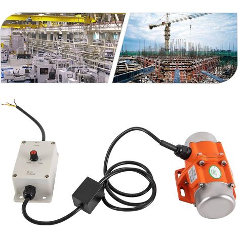 Vibrationsmotor 220V, 100W IP65 Einstellbarer Rüttelsieb Elektrisch mit Geschwindigkeitsregler, Einstellbare Vibration, 3000RPM Betonrüttler für Bergbau Metallurgie Kohle, BIS 130°C (1/5)