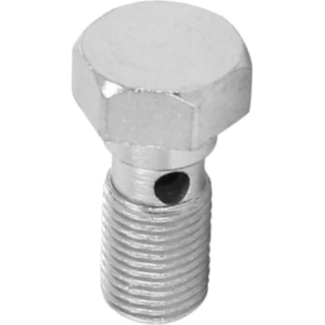 Vis Banjo M10x1.00 27mm - Acier - Raccord Durite Frein - Moto Scooter Quad (1/3)