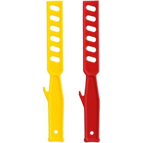 Lot de 2 Batteurs Manuels de Peinture 280 mm Mélangeurs à Main pour Pots Vernis Enduits et Liquides Couleur Aléatoire (1/5)