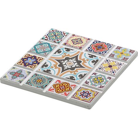 Zassenhaus Marrakesch Untersetzer, Keramik/Kork, 11 x 11 cm, Stern