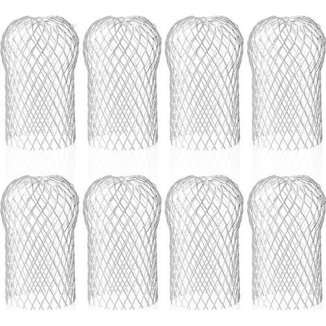 [NEVER USED] Set of 8 Aluminium Gutter Guards, Flexible and Durable Gutter Filters for House Eaves Downspouts Against Leaves... (1/4)