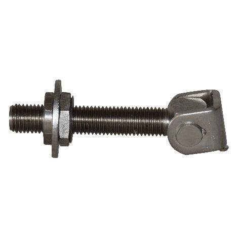 Gond portail à battant simple - Filetage M20 Longueur 140mm - INOX - À souder - DECO FER FORGE