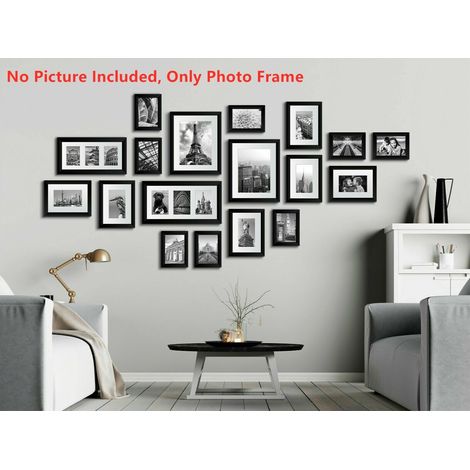 FLITI 23-Piece Black Wall Photo Frame Set, 173x85cm, Multi-Photo Memory Set (1/5)