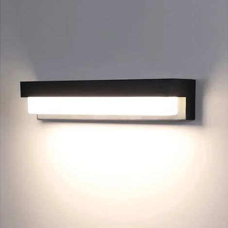(Lumière chaude) Applique murale solaire LED IP65 étanche avec détecteur de mouvement pour extérieur, jardin, balcon, villa, porte, numéro de porte, éclairage intérieur (1/5)