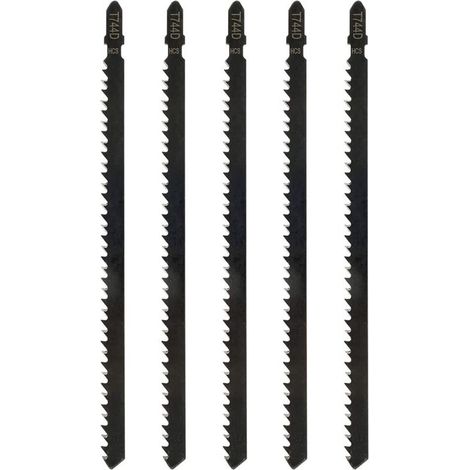 5pcs Lames de Scie Sauteuse T744D Professionnelles de 180 mm pour Scier le Bois et le Métal Accessoire de Scie Sauteuse Compatible avec Bosch, Metabo etc (1/4)
