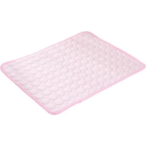 Alfombrilla refrescante para mascotas, manta refrescante de verano, colchoneta para dormir tipo sofá cama, apta para cachorros y gatitos, lavable, duradera y a prueba de mordeduras (rosa, 7055 cm). (1/5)