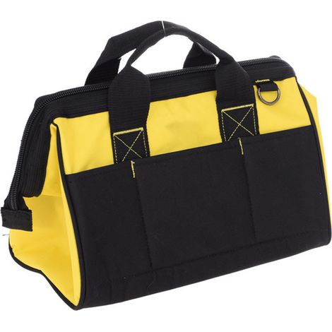 Sacoche multifonction pour électricien, sac à outils en toile avec bandoulière et poignée, poches multiples, usage professionnel et bricolage, vente exclusive au Mexique (1/5)