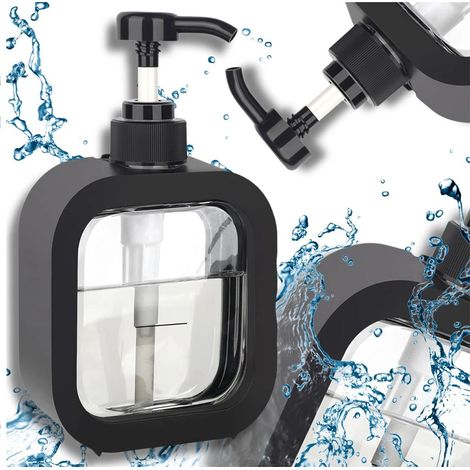 Flüssigseifenspender, transparent schwarz, 500 ml