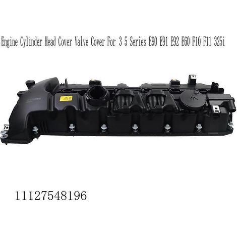 Couvercle de culasse et cache-soupapes - compatible BMW Série 3 et 5 E90 E91 E92 E60 F10 F11 325i - réf. 11127548196 (1/5)