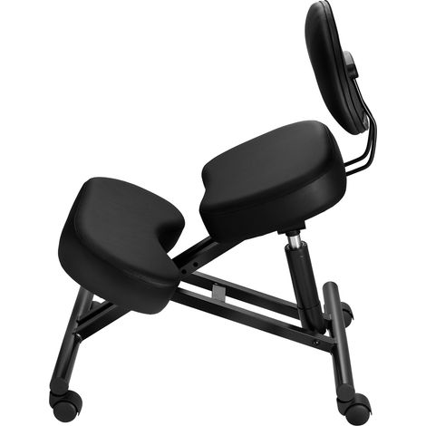 Mophorn Sedia ergonomica a ginocchio con schienale, altezza regolabile e ruote, ideale per una postura confortevole alla scrivania, perfetta per casa e ufficio, supporta fino a 120 kg (1/5)