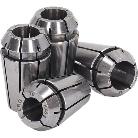 4-teiliges Spannzangenfutter aus Federstahl, hochpräzise ERG16 Drehmaschinen-Spannzange für Bohren, Fräsen und Reiben (1/5)