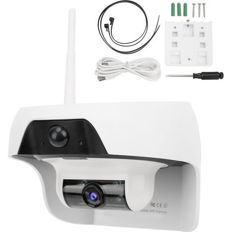 Caméra IP sans fil 1080P solaire détection mouvement PIR audio bidirectionnel IP55 étanche extérieur CCTV (1/5)
