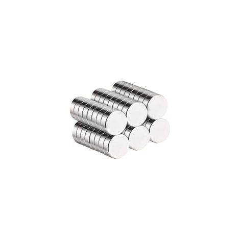 Lot de 40 aimants néodymes ultra puissants – Revêtement nickel premium – Résistants à la rouille – Pour applications spécifiques