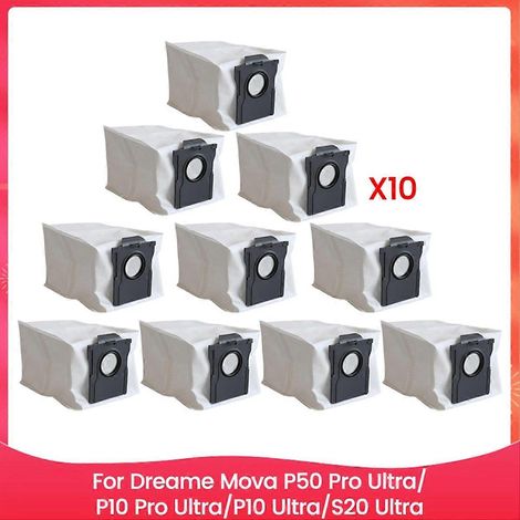 Sacs à poussière pour aspirateurs P50 Pro Ultra/P10 Pro Ultra/P10 Ultra/S20 Ultra (pièces détachées) - Lot de 10 (1/5)