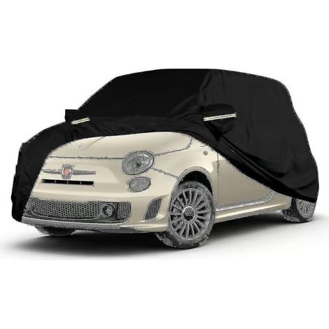 Housse de voiture imperméable compatible avec Fiat 500/500c/500e/Abarth 500 (2007-2026), 4 en stock (1/5)