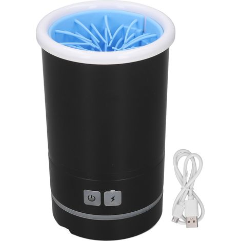 Lave-pattes pour animaux de compagnie, brosses souples automatiques rechargeables par USB, nettoyeur de pieds de chien Portable pour petits et moyens chiens (1/5)