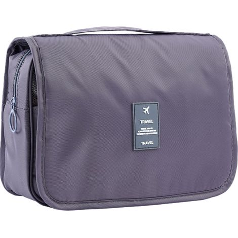 Sac De Toilette - Sac Cosmétique Portable Avec Crochet De Suspension - Organiseur De Voyage Pour Femme - 1 Pièce (1/5)