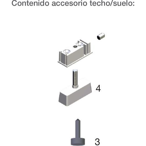 Kit Complemento (AIRPERFIL) Suelo-Techo - Accesorio para fijación suelo/techo para AIRPERFIL (1/2)