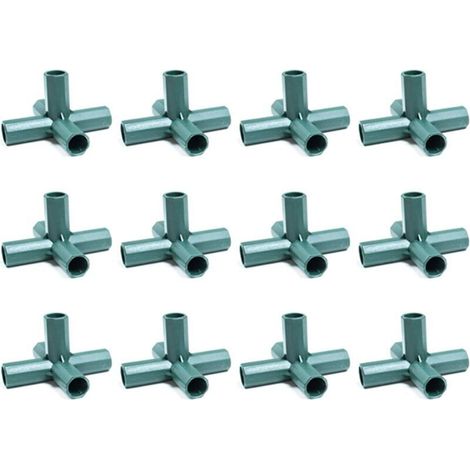 Connettori in PVC a 5 vie da 16 mm – Confezione da 12 per serre robuste, resistenti alle intemperie e facili da installare
