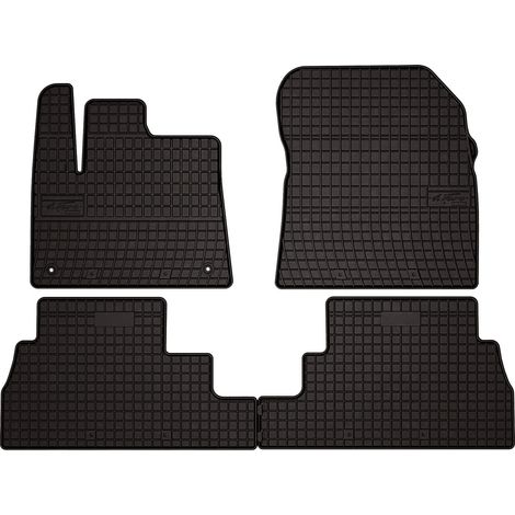 Tapis de voiture en caoutchouc pour: Citroën Berlingo III combivan (2018-) - noir, montés