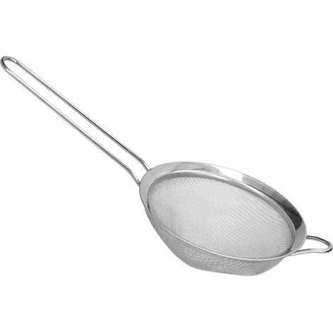Verdicktes Edelstahl-Sieb, breites Ölsieb mit Griff, Küchenutensil für den Hausgebrauch, 14 cm Durchmesser (1/5)