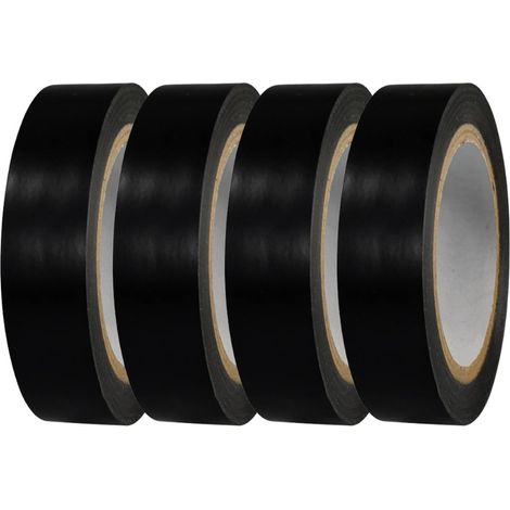 Electrical Tape Insulation, PVC Wire Wrap, Adhesive Repair Tape, High Temp Waterproof UV Protection Wrap 4-Piece Electrical Tapes for Indoor Outdoor Home Industrial Automotive Car Equipment (1/5)