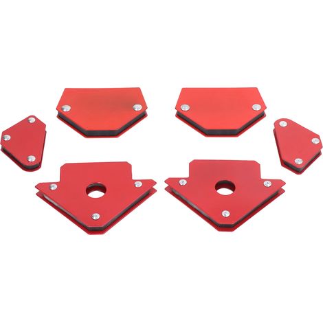 6 Arrow Schweißmagnete, magnetische Winkelklemmen für Montage, Metallbearbeitungswerkzeuge, 6er-Pack, präziser Halt (1/5)