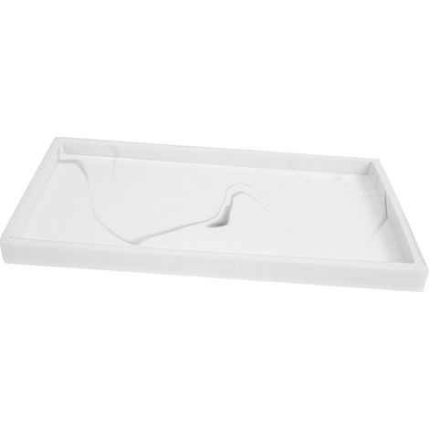 Plateau De Salle De Bain pour Produits De Toilette Et Bijoux Plateau De Rangement Résine pour Comptoir'-'- (1/5)