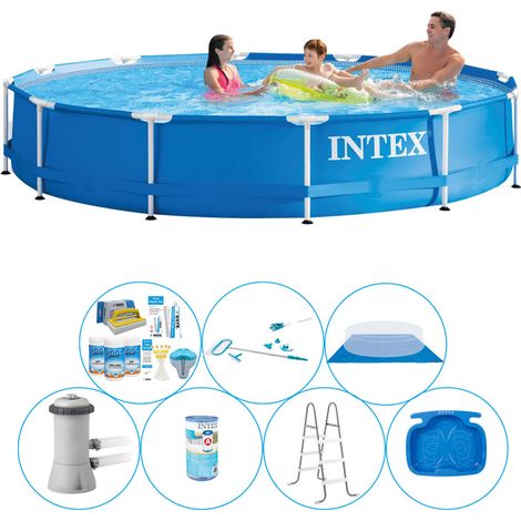 Intex Piscine Tubulaire Ronde - 366x76 cm - 7-pièces  S21032 (1/5)
