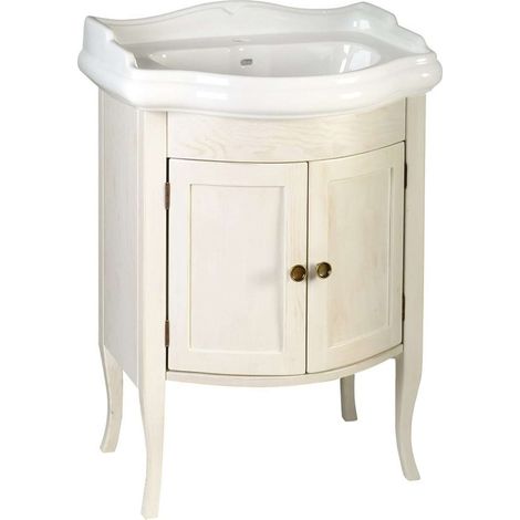 Sapho Retro - Mobile lavabo 600x800x450 mm, bianco antico 1684