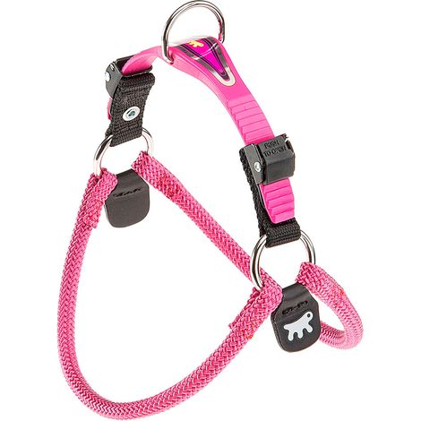 Ferplast AGILA SPORT Pettorina ergonomica per cani in cordino di nylon. Chiusura a microregolazione. Vari colori e misure.. Variante 3 - Misure: A=B 42-50 cm Ø 8 mm - Fucsia