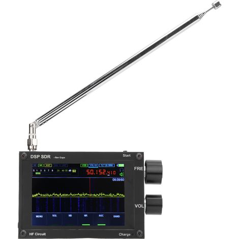 Récepteur SDR portable, analyseur de spectre radio DSP pleine fréquence, PCB 4 couches épais, composants robustes, scanner HF/VHF/UHF. (1/5)