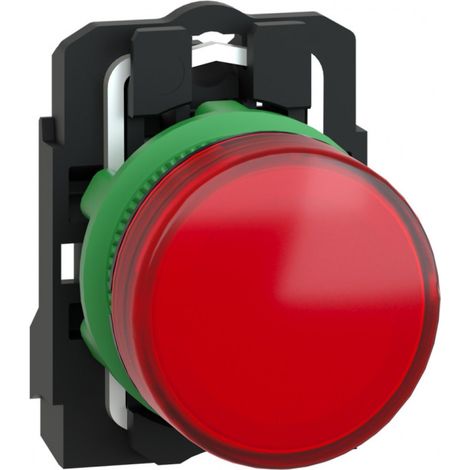 Harmony voyant rond Ø22 - IP66 - rouge - LED intégrée - 120V - XB5AVG4 (1/3)