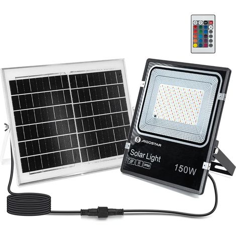 Projecteur d'extérieur aigostar b1020133g 150W solaire IP66 (1/3)