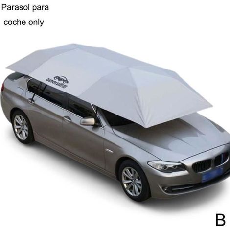 Bâche de Protection solaire - Argent - Voiture - Tissu Oxford - Résistant aux UV - Pliable (1/4)